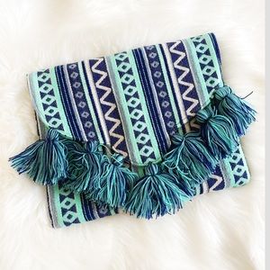 Mud Pie Envelope Tassel Clutch Bag